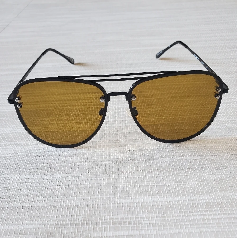 Oversized Unisex Aviator Style Polarized Rimless Sunglasses NEW